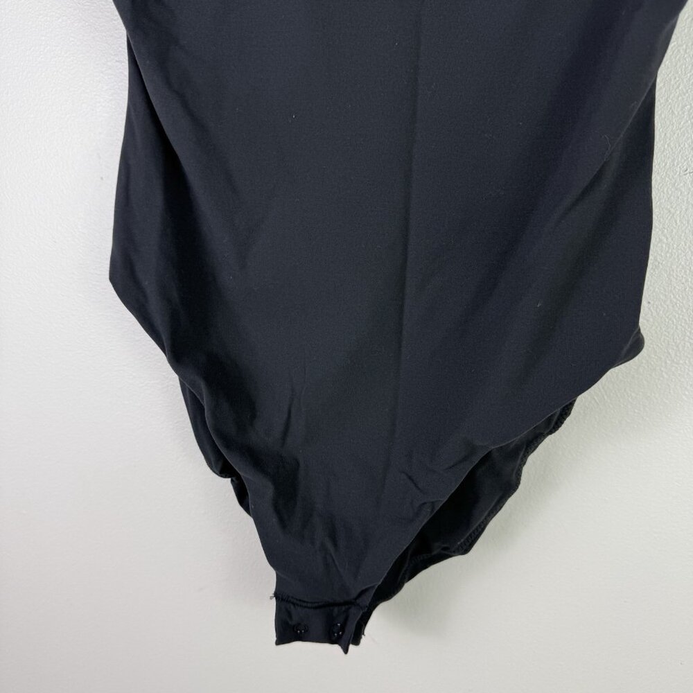 Skims Fits Everybody T-Shirt Bodysuit Black Medium - Picture 4 of 7